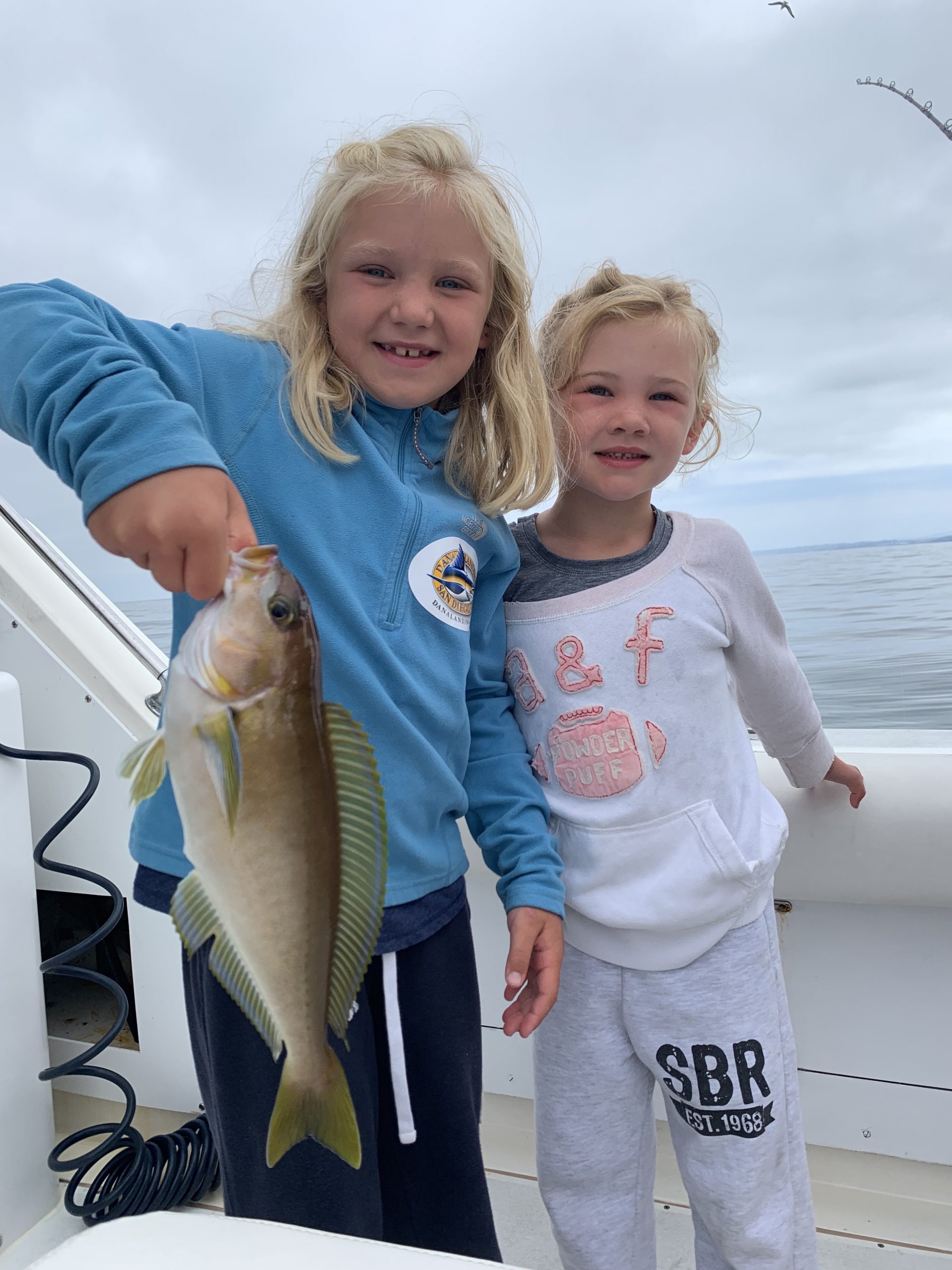 DAUGHTER'S REACTION at the fish I caught BEACH FISHING On a recent tri